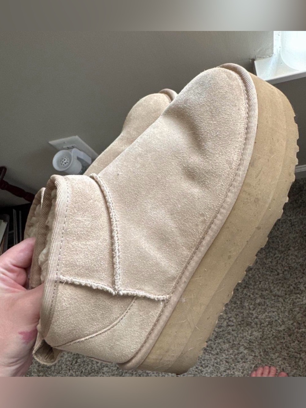 Womens UGG Classic Ultra Mini Platform Boot in Sand